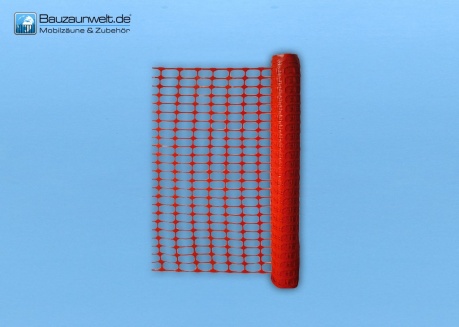 Plastikowe ogrodzenie ochronne w kolorze pomarańczowym