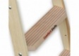 Euroline Holz Stufenstehleiter mit Comfort-Stufen mit Werkzeugablage 2x5 Stufen
