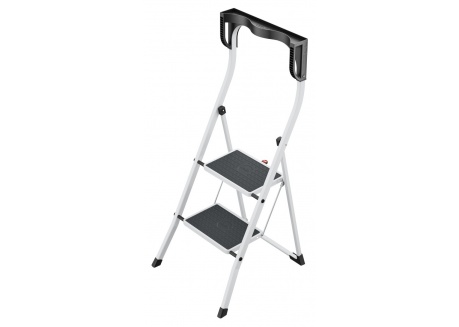 Hailo K75 ComfortLine ergonomische Stahl-Trittleiter 2 Stufen