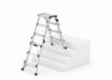 Hailo D100 TL TopLine Stehleiter mit teleskopierbaren Holmen