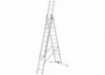 Hailo Sprossenschiebeleiter S110 Pro mit innovativen 3 Dreh-Stufen mit großer Standfläche 3x12 Sprossen