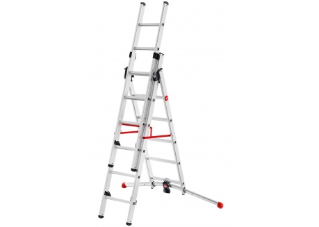 Hailo ProfiLOT Kombileiter 2x6 + 1x5 Sprossen