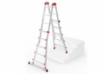 Hailo Aluminium Multifunktionsleiter M80 4x5 Sprossen