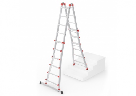 Hailo Aluminium Multifunktionsleiter M80 4x6 Sprossen