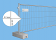 Ogrodzenie budowlane standardowe 3,5 x 1,2 m