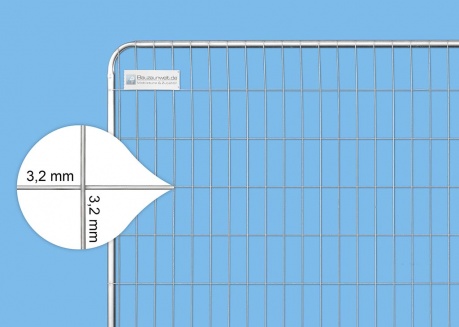 Ogrodzenie budowlane RT z ramą okrągłą