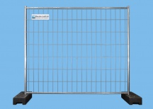 Bauzaun 11 kg 2,20 x 2,0 m Premium 15er Set inkl. MTP 15