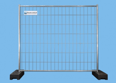 Bauzaun 11 kg 2,20 x 2,0 m Premium 15er Set inkl. MTP 15