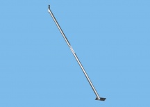 Wspornik ogrodzenia budowlanego z małą płytką