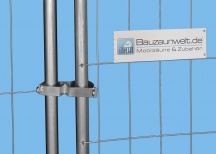 Blokada ogrodzenia budowlanego