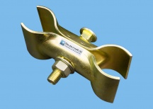 Zacisk do ogrodzenia budowlanego