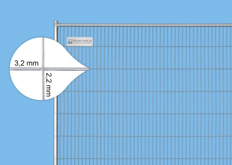 Ogrodzenie budowlane, zestaw zapobiegający wspinaniu się, 10 sztuk