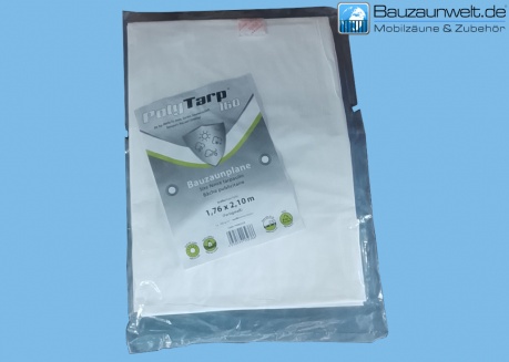 Plandeka ogrodzeniowa budowlana (biała)