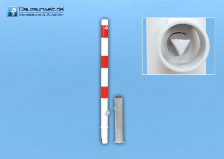 Słupek odgradzający 76 mm zdejmowany