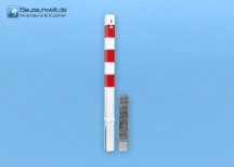 Słupek odgradzający 70 x 70 mm z zamkiem trójkątnym