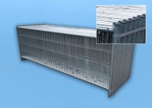 Ogrodzenie budowlane o wysokości 1,2 m - zestaw 35 szt., w tym podstawa, łącznik