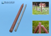 Słupki wykonane z plastiku pochodzącego z recyklingu