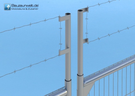 Standardowy uchwyt na drut kolczasty do ogrodzenia budowlanego