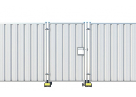 Brama ogrodzeniowa budowlana wykonana z blachy trapezowej 1,12 x 2,00 m