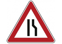 Droga zwężona po jednej stronie