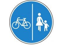 Oddzielna ścieżka rowerowa i chodnik