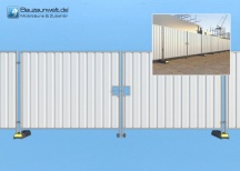 Brama dla ciężarówki ogrodzeniowej zamknięta